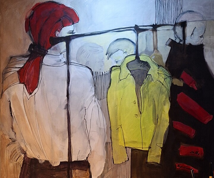 W OCZEKIWANIU 绘画, 43.3x47.2 in