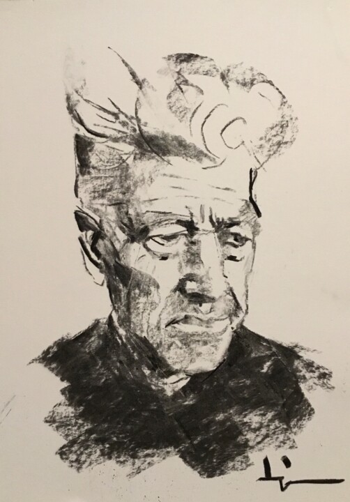 Hommage à David Lynch 图画, 13.4x9.5 in
