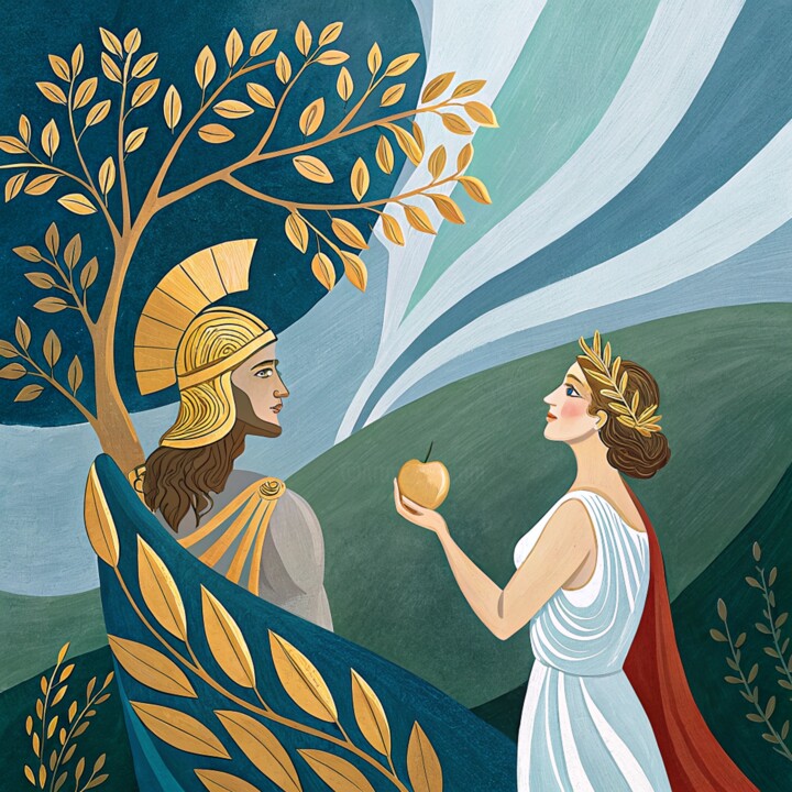 The Judgment of Paris: A Mythological Masterpiece 数字艺术