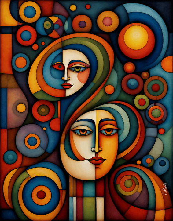 Luna Ambar 绘画, 27.6x21.7 in