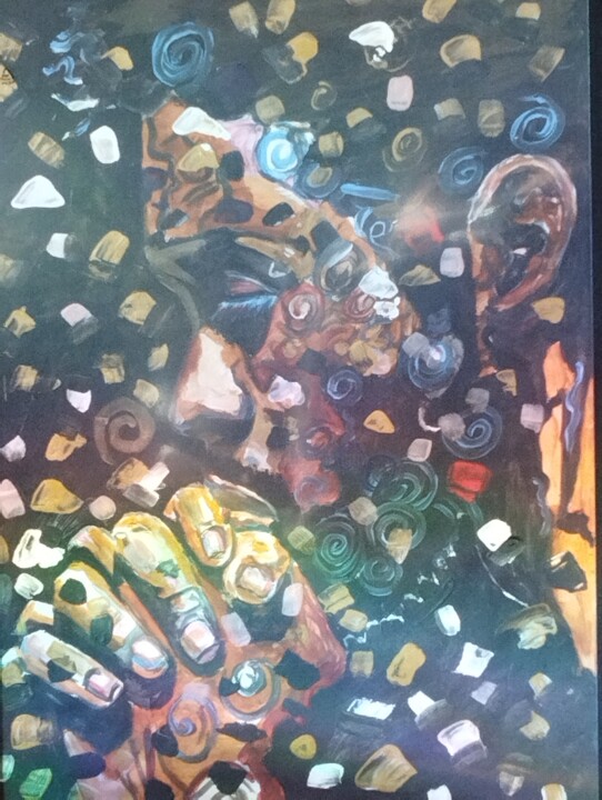 The pray II Schilderij, 27,6x19,7 in