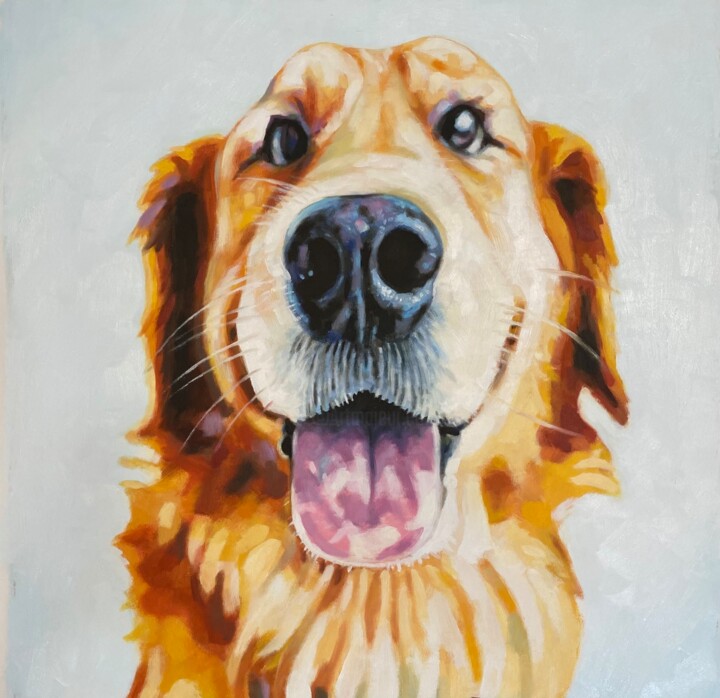 Painting titled "This eager guy" by Thomas Saliot, Original Artwork, Oil