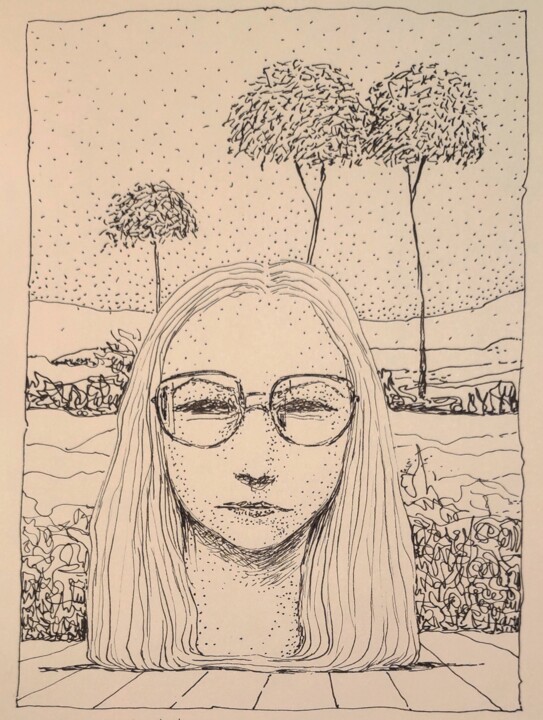 图画,  7.9x5.9 in 