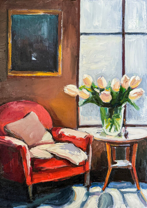 绘画 标题为“Waiting for Spring” 由Daria Zavadenko, 原创艺术品, 油