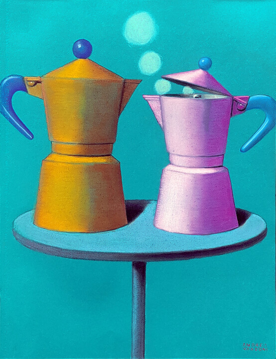 Schilderij getiteld "MALES AND FEMALES -…" door Andrea Vandoni, Origineel Kunstwerk, Pastel Gemonteerd op Karton