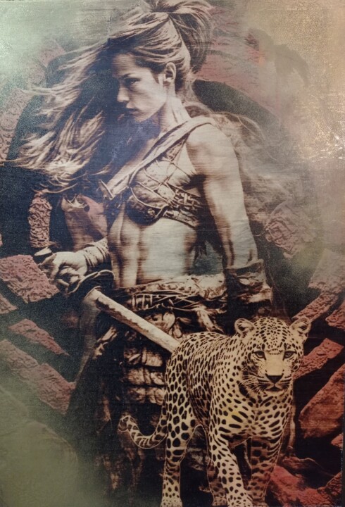 Валькирия . Магический щит / The Valkyrie . A magic shield 绘画, 22.8x16.5 in