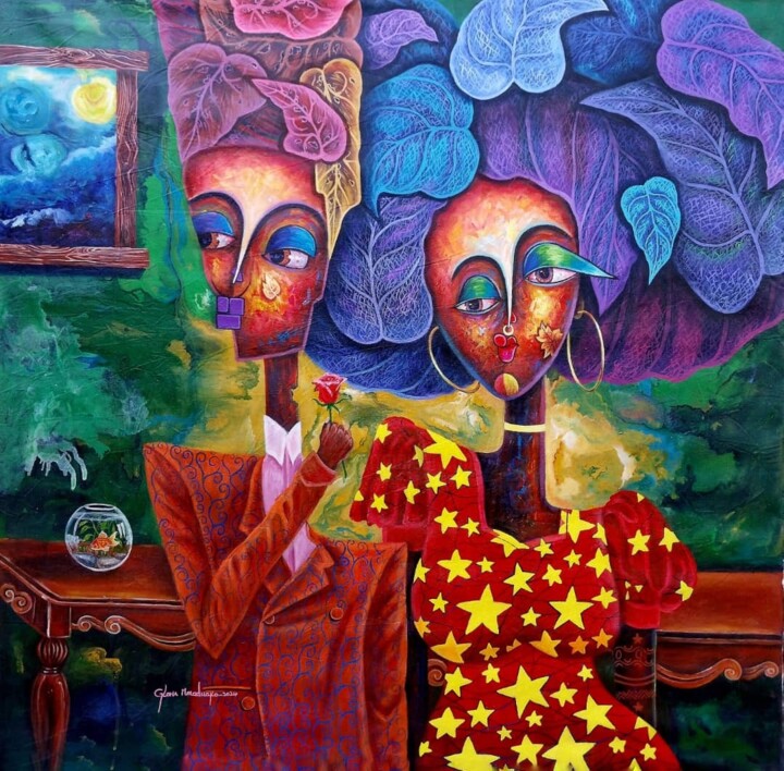 Harmony 绘画, 40.2x40.2 in