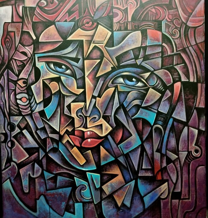 绘画,  43.3x39.4 in 