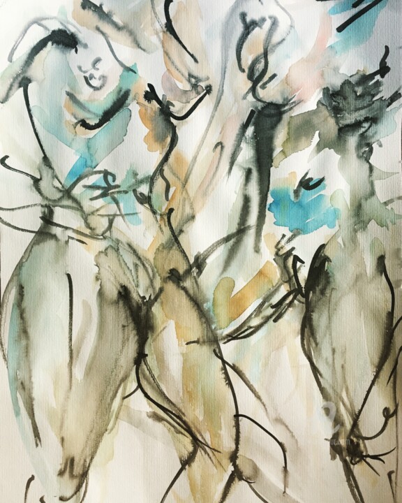 Danse de femmes 图画, 18.9x14.2 in