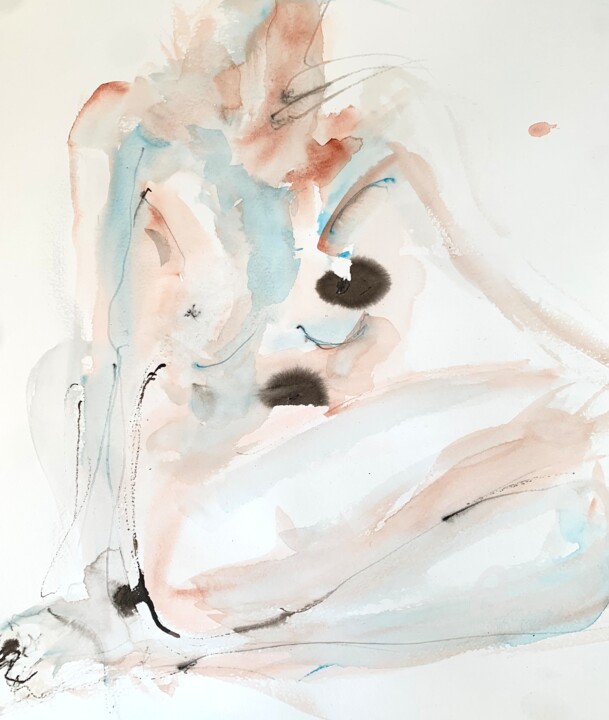 Assise de femme (One) 图画, 18.1x14.6 in