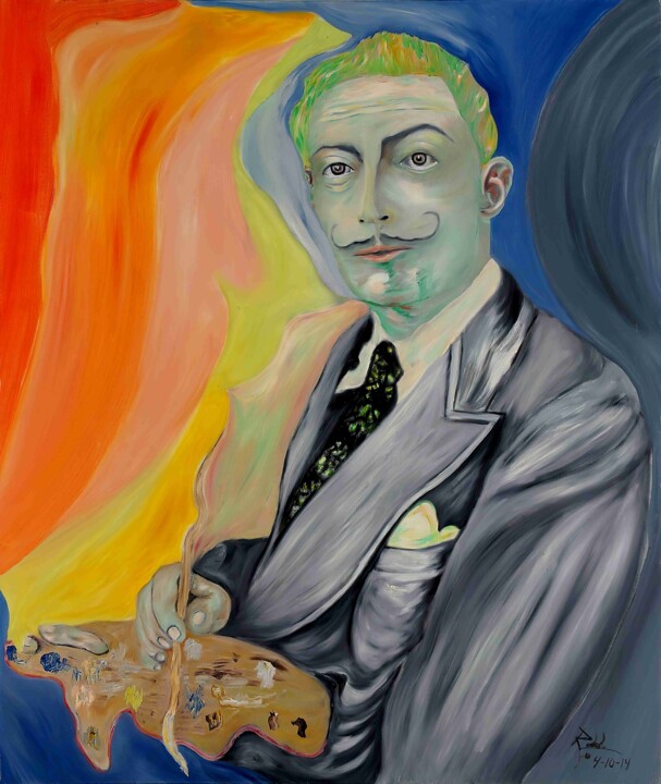 Homage to Salvador Dali 绘画, 42.1x35.6 in