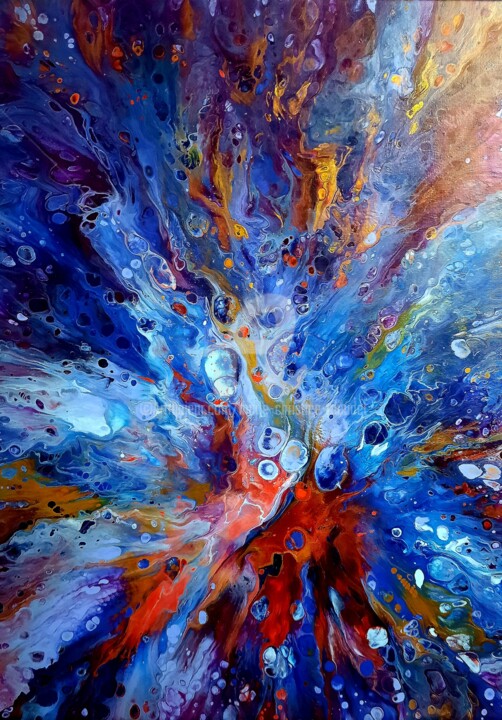 Peinture intitulée "Acrylique sur toile…" par Marie-Christine Maudet, Œuvre d'art originale, Acrylique Monté sur Châssis en…
