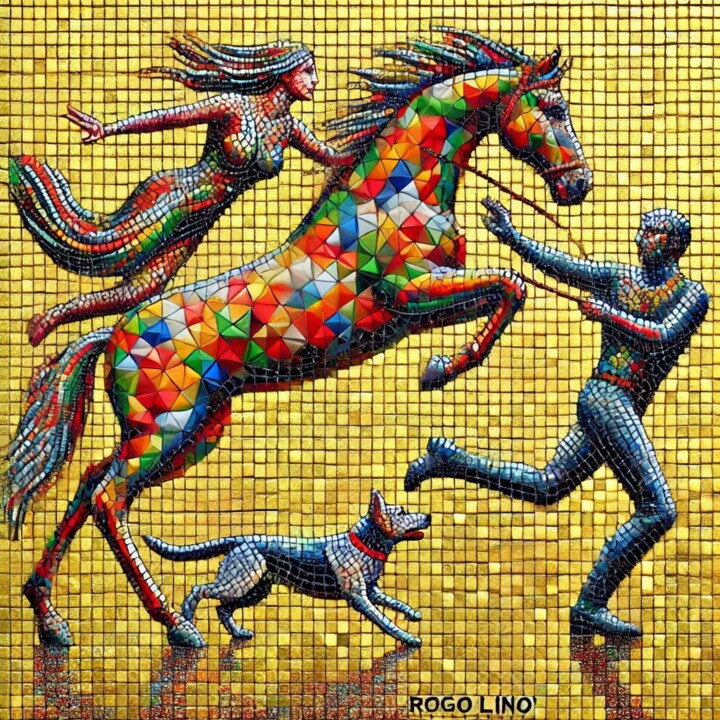 Caballo desbocado 3 数字艺术