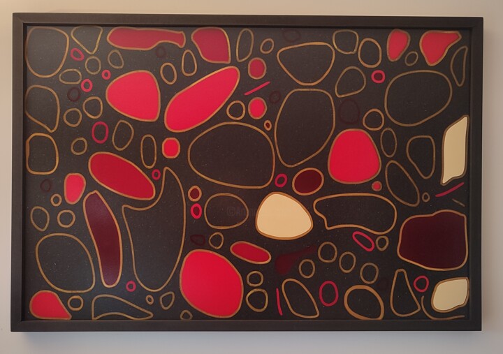Prenten & gravures getiteld "gravure résine epoxy" door Cedsweex, Origineel Kunstwerk, Hout Gemonteerd op Frame voor houten…