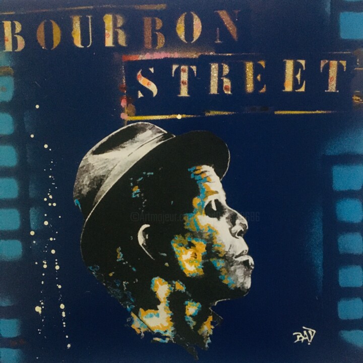 Bourbon street 拼贴, 15.8x15.8 in