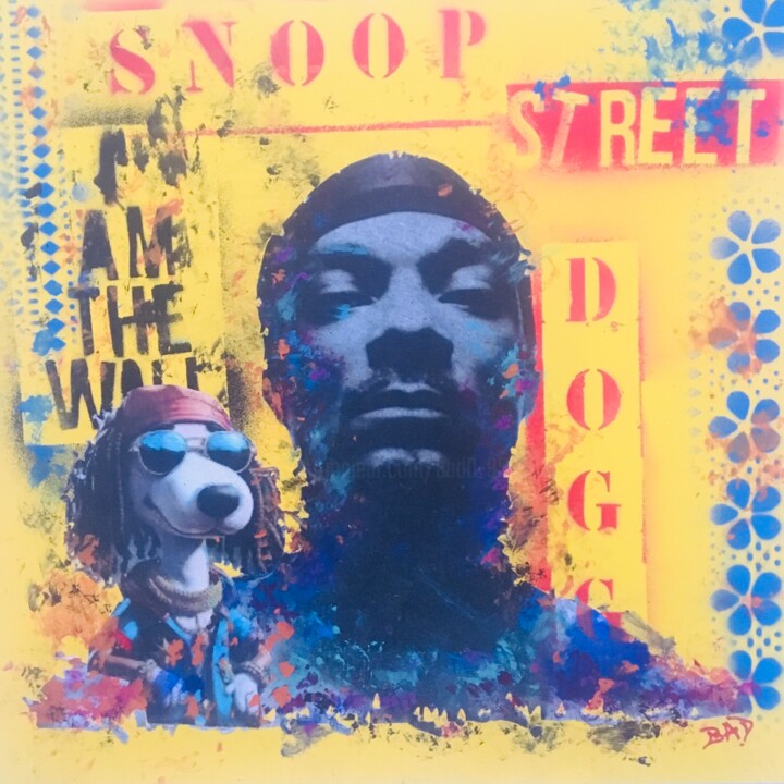 Snoop Street Kolaj, 15,8x15,8 in