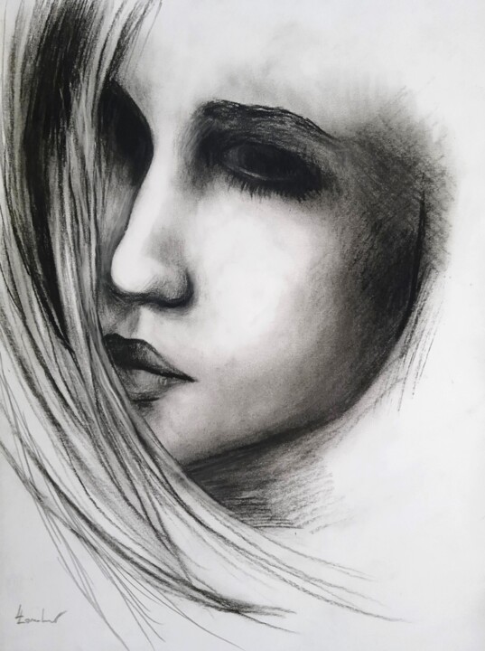 Tekening,  13x9,5 in 