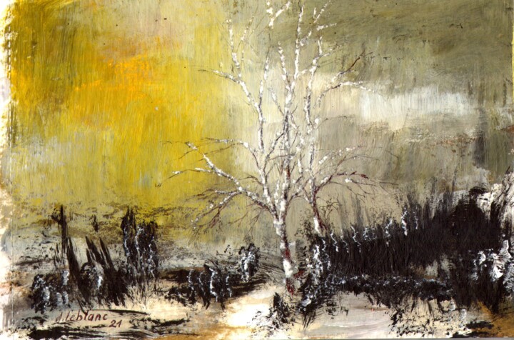 Paysage, bouleau Disegno, 5,7x8,3 in