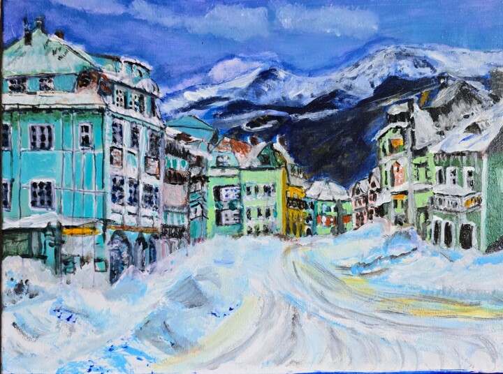 Szklarska Poręba 绘画, 11.8x15.8 in