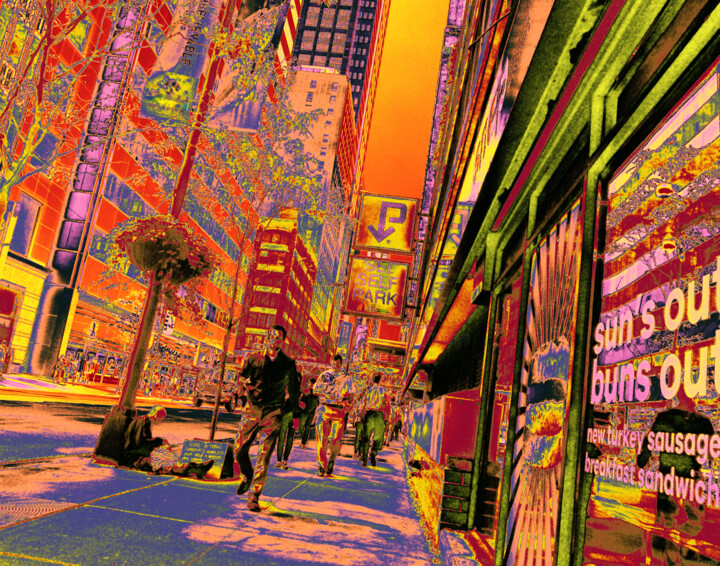 Digital Arts titled "Chroma City 4" by Ken Grzesik, Original Artwork, Digital Photography