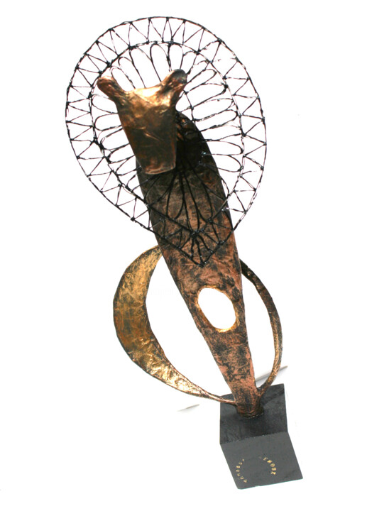 Sculpture lion, avec crinière dessinée 雕塑, 18.5x7.1 in