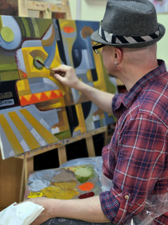 Steps of the making of the work