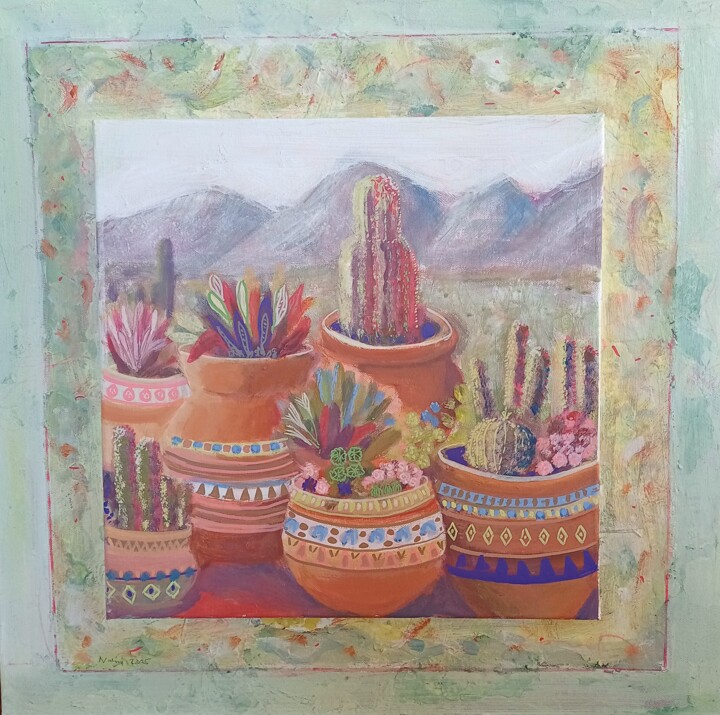 Macetas 绘画, 31.5x31.5 in