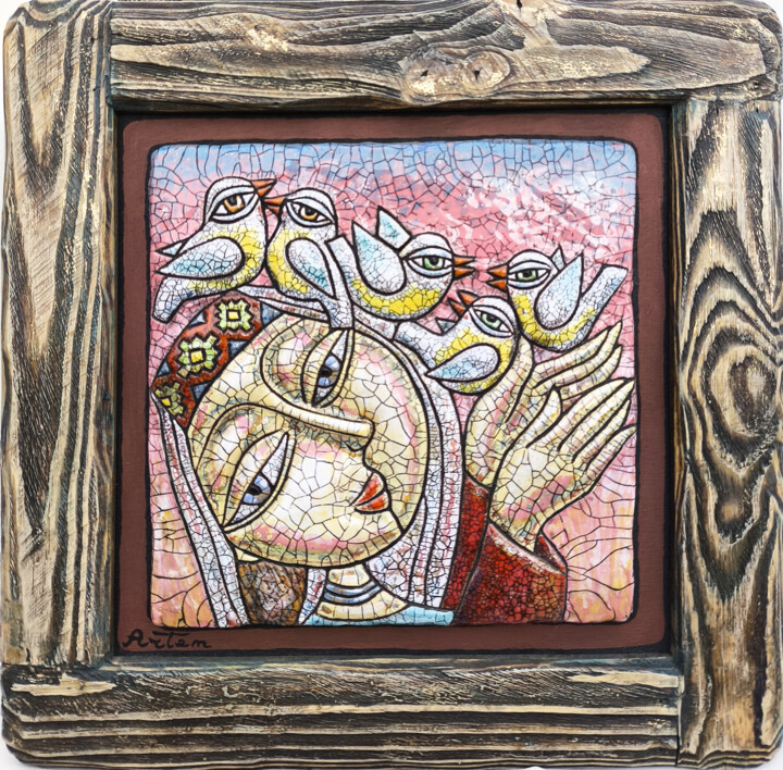 雕塑,  8.7x8.7 in 