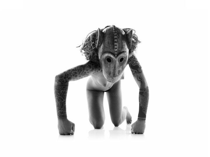 Singe Gon des Bambara, Mali 摄影, 17.7x23.6 in