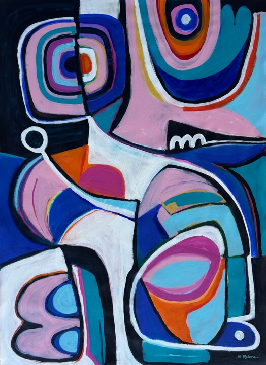 The Unexpected Groove 绘画, 50.4x36.6 in