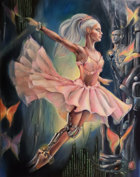 Ballerina i matrisen. Painting, 39.4x31.5 in