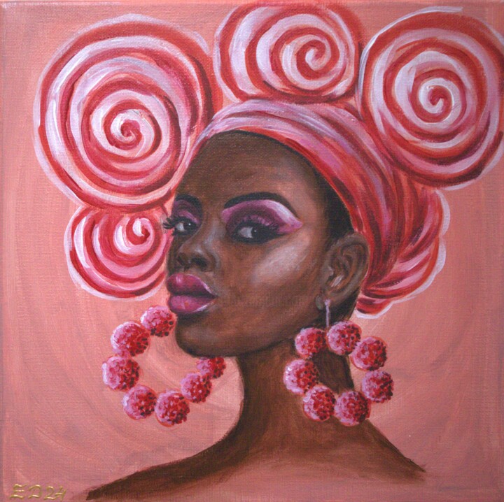 Miss Framboise Pittura, 11,8x11,8 in