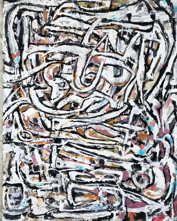 Painting titled "LZIII" by Andrew Walaszek, Original Artwork, Acrylic
