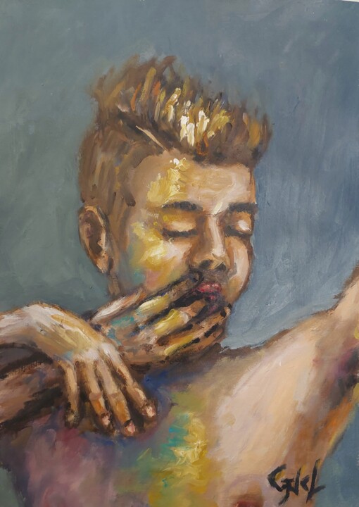 Savor.. Schilderij, 13,8x9,8 in