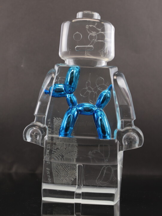 robovlusion koons bleu 雕塑, 9.8x6.3 in
