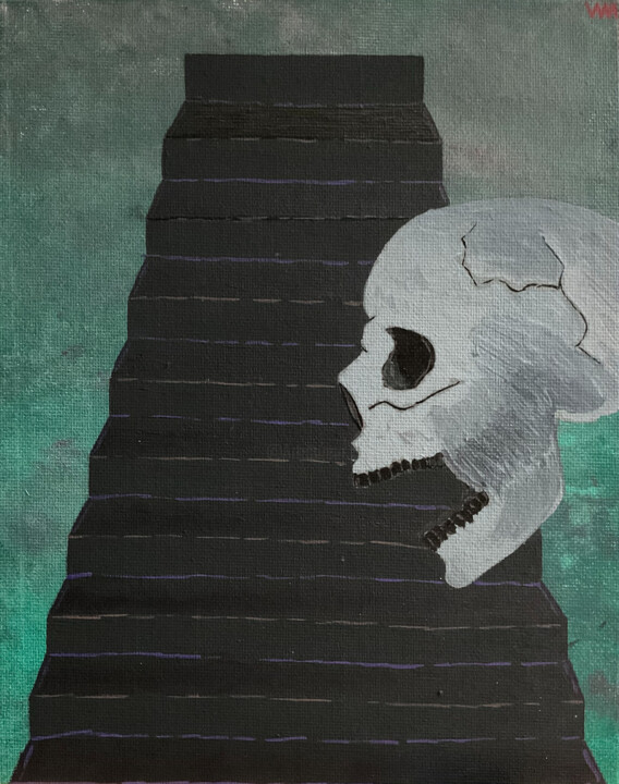 Who's Going to Believe a Talking Head? 绘画, 8x10 in
