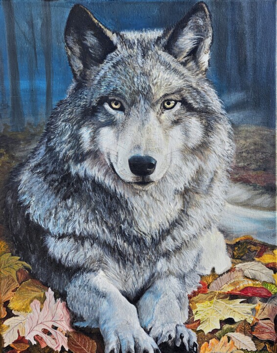 Wolf Malarstwo, 19,7x15,8 in