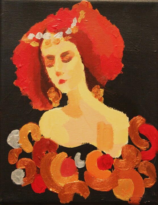 Princess 1 绘画, 9.5x7.5 in