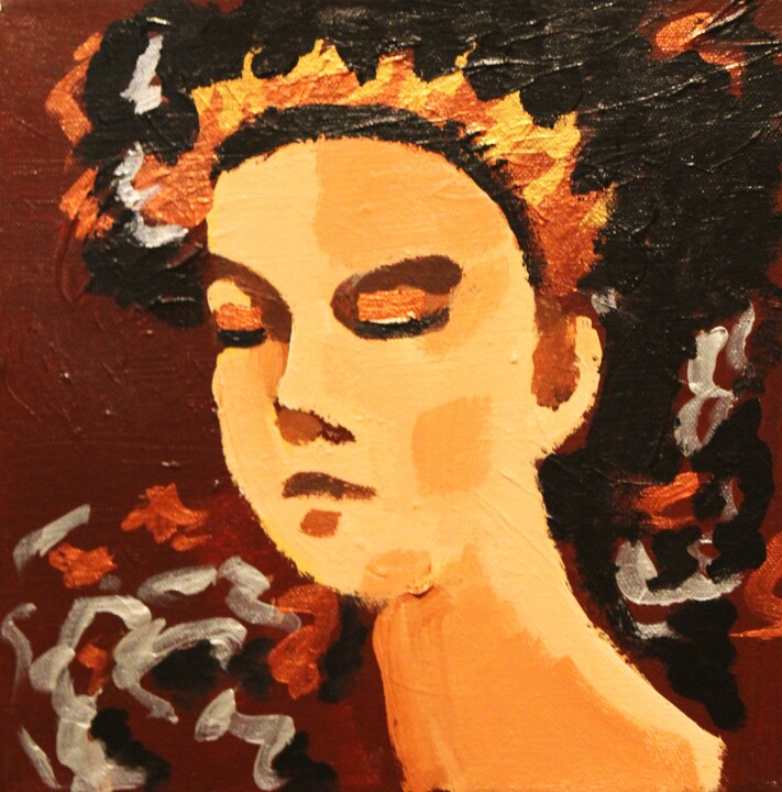 Princesse 2 绘画, 9.8x9.8 in