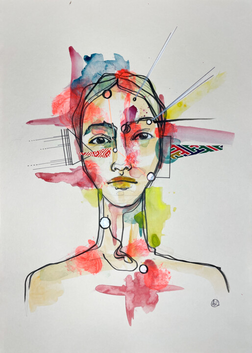 Migraine n°2 图画, 16.5x11.6 in