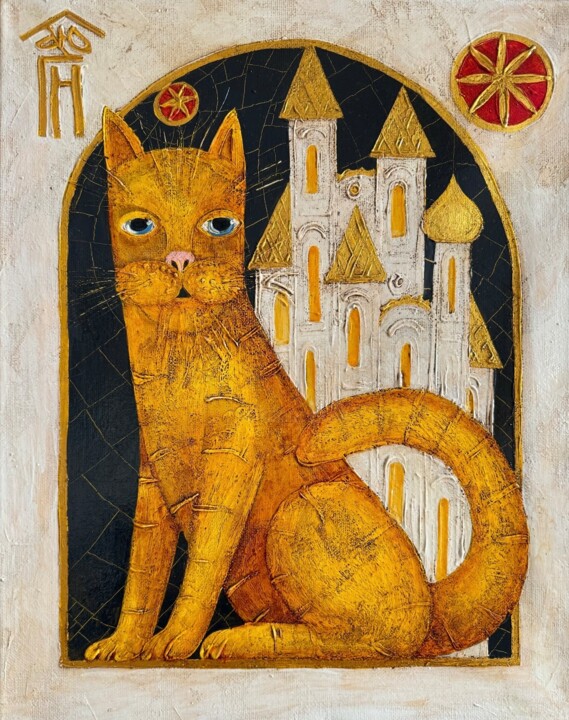 Cat 2 Malarstwo, 19,7x15,8 in