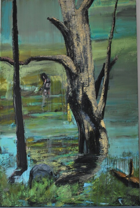 Peinture intitulée "The Fountain of obl…" par Gauthier Osiepa, Œuvre d'art originale, Huile