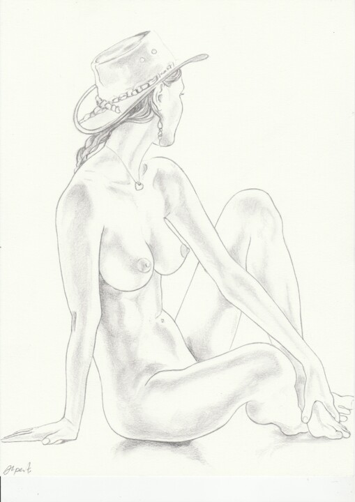 le chapeau 图画, 11.2x8.3 in