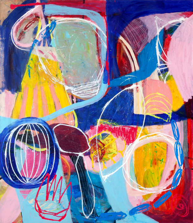 Ocean - Sea Tulips - Creatures 绘画, 59.1x51.2 in