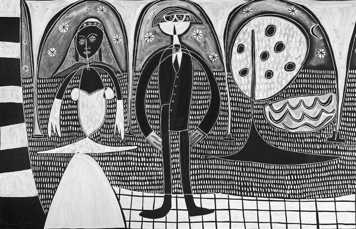 绘画,  39.4x59.1 in 