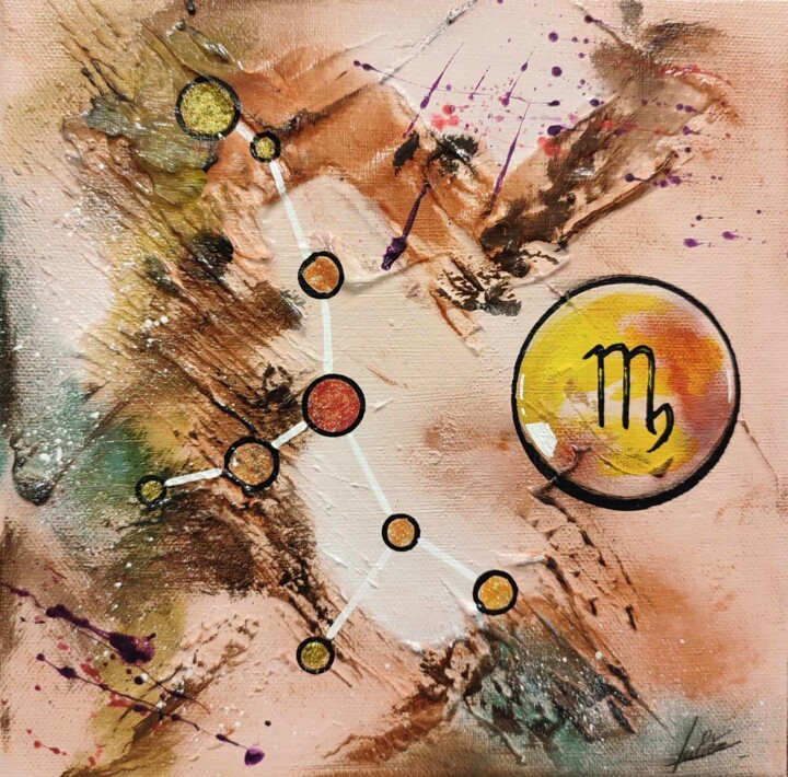 Peinture intitulée "Virgo 2" par Julien Abstrait, Œuvre d'art originale, Acrylique Monté sur Châssis en bois