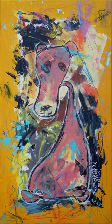 Пончик 绘画, 39.4x19.7 in