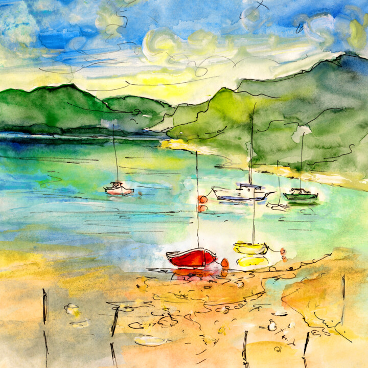 Shieldaig 03 绘画, 8.7x9.8 in