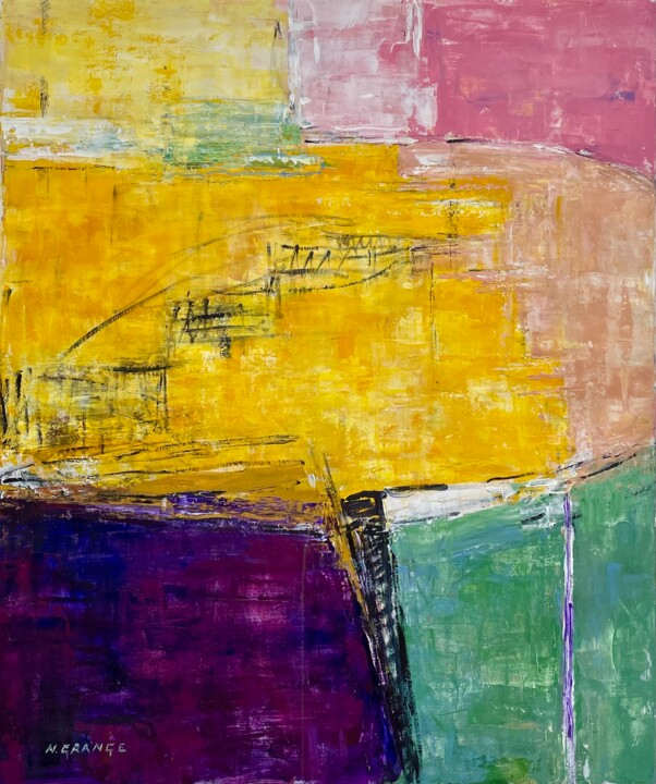 Pintura titulada "identité 3 A" por Nathalie Grange, Obra de arte original, Acrílico