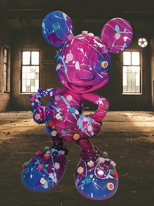 Freaky Fruit Mouse 雕塑, 9.8x5.9 in